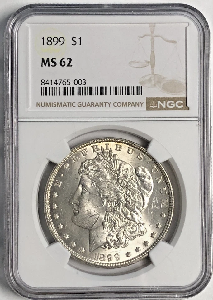 MORGAN "NGC MS62" 1899 - BRILLANTE, HERMOSO, HI PTS - RARO SOLO 330.000💰 💥✅ Foto 1 de 4