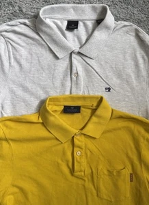 Lot of 2 Scotch & Soda Mens Short Sleeve Polo Shirts Runs Small Size XL - Picture 1 of 11