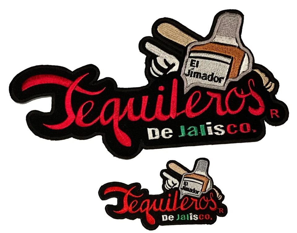 TEQUILEROS DE JALISCO PARCHES PAR CHAMARRA XL SIZE 11X5.5” Y 5X2.5” EL CHAPO - Image 1 of 1