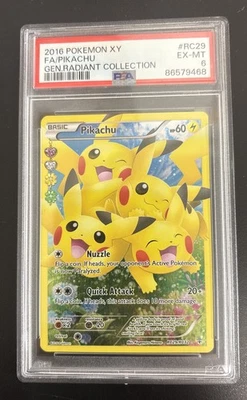 Pikachu Generations Radiant Collection RC29 Full Art PSA 6 - Image 1 of 2