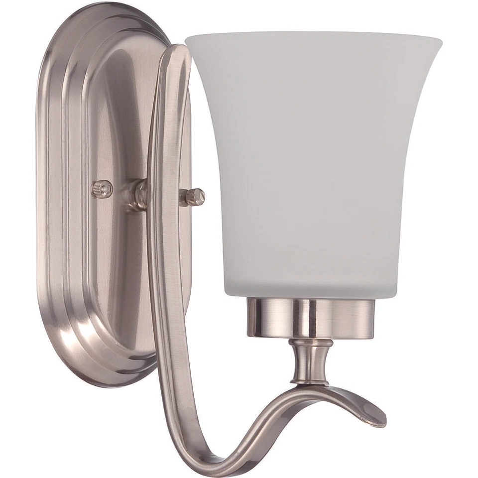 Aplique de pared hecho a mano 38301-SN Northlake níquel satinado Foto 1 de 1