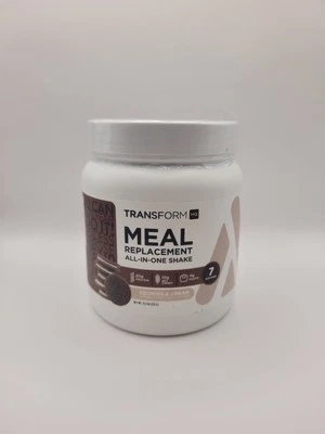 Polvo batido de reemplazo de comidas TransformHQ (galletas y crema) - 7 porciones 10,1 oz Foto 1 de 4