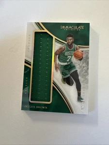 2016-17 Immaculate Jaylen Brown Jersey RC #15/50 Boston Celtics - Picture 1 of 2