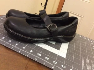Born Black Leather Mary Jane Buckle Strap Comfort Casual Shoes Women's Size 10M - Picture 1 of 17