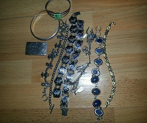 VTG 6.75"-7.25",MIX Sterling Silver 925 Bracelets and belt buckle total 152 gr - Picture 1 of 8