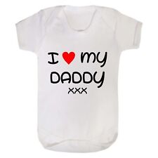 I Love My Daddy Baby Bodysuit, Funny Baby Vest, Baby Playsuit, Novelty Baby