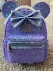 Loungefly Disney Minnie Mouse Sequin Celebration Mini Backpack New