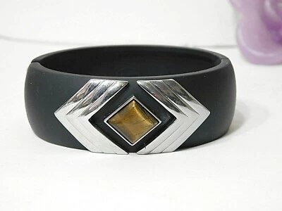 Hermosa pulsera brazalete Lia Sophia "JETSETTER", ojo de tigre, nueva con etiquetas Foto 1 de 4