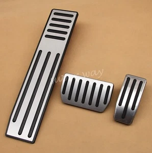 For Tesla Model S X 2012-2024 Steel Car Footrest Dead Brake Gas Pedal Cover Set - Picture 1 of 9