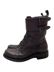Women 11.0US Bottega Veneta Boots/42/Brw/Leather/Lace Up Boots/Side Zip 23