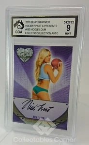 Tarjeta automática Benchwarmer Holiday Nicole Loum 2015 grado 9 - Imagen 1 de 2