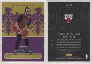 2014-15 Panini Excalibur Crusade Purple /75 Joakim Noah #63