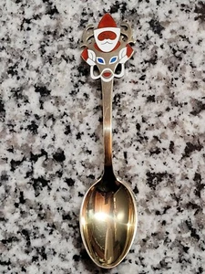 Christmas by A. Michelsen Denmark Sterling Silver 1952 Santa Reindeer Spoon - Picture 1 of 7