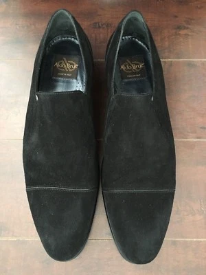 Mocasines de gamuza negros para hombre Aldo Brue Velour Nero nuevos en caja - EE. UU. 11-D, Reino Unido - 45 Foto 1 de 4