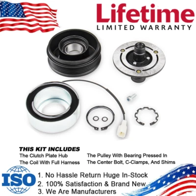 Kit de embreagem compressor AC A/C para MAZDA 3 2003-2009 MAZDA 5 2005-2010 2.0L EUA - Imagem 1 de 4