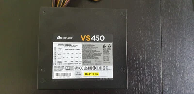 - Alimentation PC CORSAIR VS450 450W 75-001835 + Câble d'alimentation + Vis - Photo 1/4