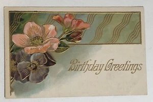 1910 Happy Birthday Postcard Antique Ohio - Picture 1 of 2