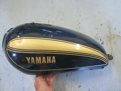 VINTAGE 1977 XS650  Yamaha fuel tank , 284-24110-01-X6 ( DAMAGED ) - Image 1 of 4