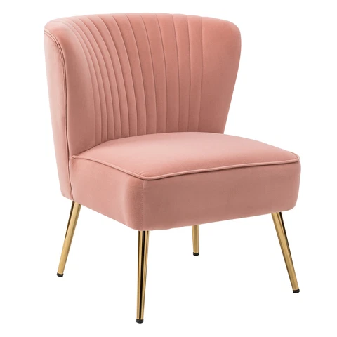 Karat Home Monica Accent Chair - Pink  MSRP $240.75 Cover