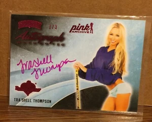 Tra'Shell Thompson 2014 Benchwarmer AUTO Pink Archives Hockey Autograph #1/3 SP - Bild 1 von 1