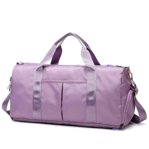 Trendy Yoga Bag Sport Gym Travel Large Capacity Dry Wet Separation Waterproof - Picture 1 of 13