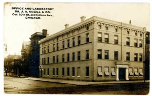 Chicago IL - DR J.A. McGILL & COMPANY BÜRO & LABOR - RPPC Postkarte - Bild 1 von 2