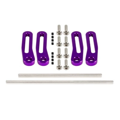 Kit de chassi LCG 1/10 estrutura trilho de fibra de carbono caixa de engrenagens para upgrade de esteira de controle remoto 1/10 - Imagem 1 de 4