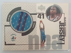 1998-99 UPPER DECK Game Used Jersey GJ1 Glen Rice 2CLR Patch SP Rare 1:2500 