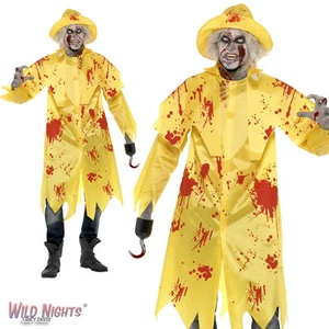 Halloween Mens Zombie Souwester Fisherman Costume - Picture 1 of 2