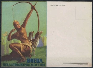 CARTOLINA Breda, fucili automatici per caccia e tiro (Boccasile) - Picture 1 of 1