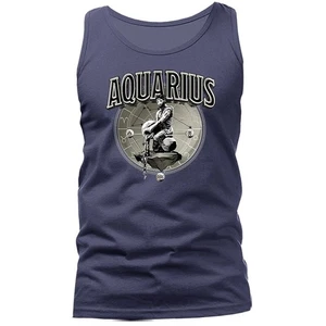 Aquarius Zodiac Sign Horoscope Astrological Graphic Tank Top - Picture 1 of 11