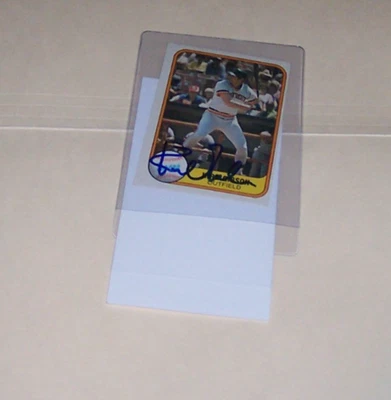 Tarjeta Fleer 1981 autografiada firmada por JSA Kirk Gibson Tigers Dodgers Foto 1 de 2