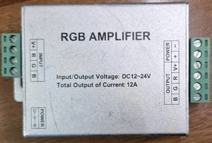 LED Signal Amplifier Repeater Controller For RGB/RGBW LED Strip Lights 5050 3528 - Picture 1 of 1