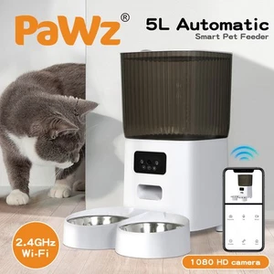 Pawz 5L Automatic Pet Feeder Double Camera Cat Dog Smart Wifi App Food Dispenser - Picture 1 of 12