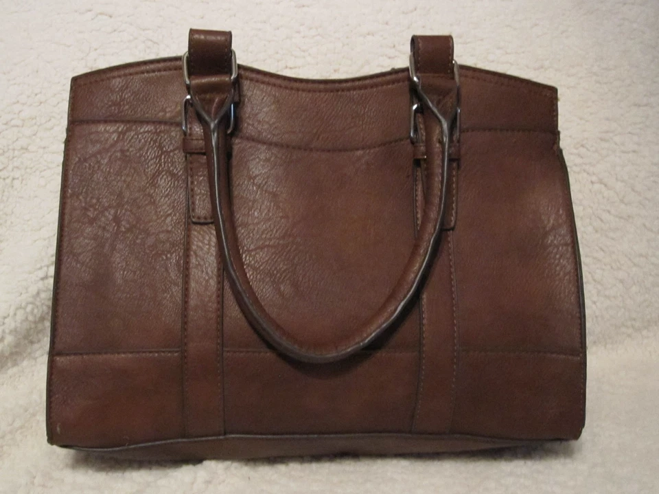 Bueno Bolso de Hombro Clásico con Doble Asa Superior Marrón Cartera Bolso de Trabajo Foto 1 de 4