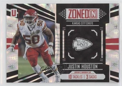 2017 Panini Unparalleled Zoned In Justin Houston #ZI-12 - Image 1 of 2