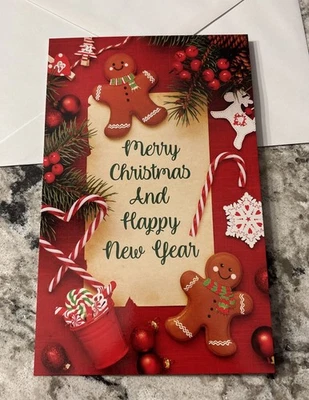 STOCKWELL GREETING CARDS Merry Christmas And Happy New Year 5”x7.75" Stockwell Greeting Card