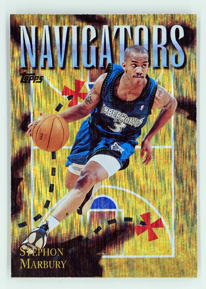 その他 NBA 50topps 96-97#177stephon Margury+1sc 1996-97 NBA Hoops Stephon Marbury SLAM Rookie RC #321 Minnesota