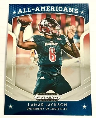 2019 Panini Prizm Draft Picks All-Americans Lamar Jackson (Ravens) #59 - Image 1 of 2