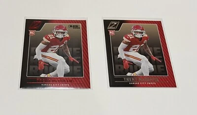 Trent McDuffie Rookie 2022 Panini Zenith Red Zone #144 & Zenith144 #328 Chiefs - Image 1 of 4