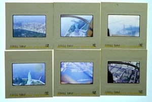 1970 NYC NEW YORK Arial View (from helicopter) 6 Kodak Kodachrome Photo Slides - Picture 1 of 8