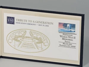 A TRIBUTE TO THE GREATEST GENERATION WW II National Memorial FIRST DAY COVER - Picture 1 of 3