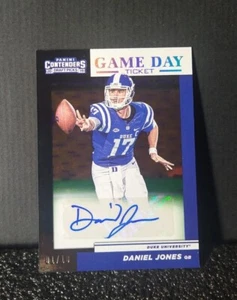 Boleto automático 2019 SSP 🔥#1/18 Rookie Contenders NY GIANTS DANIEL JONES Panini RC - Imagen 1 de 2