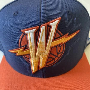Washington Wizards Mitchell & Ness Herren Druckknopflasche Kappe blau NBA Hartholz Klassiker - Bild 1 von 8
