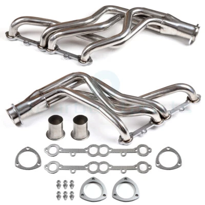 For Small Block Chevy Heavy Duty Truck Header Set Stainless Steel 1973-1985 - Image 1 of 4