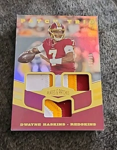 2019 Panini Plates and Patches Trio Patches #3 Dwayne Haskins Redskins RC #/99 - Bild 1 von 2