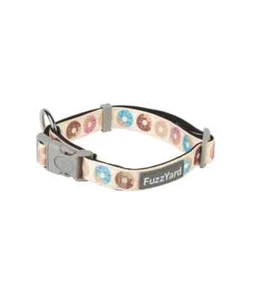 Collar para perro FuzzYard Donut tamaño mediano 12,6 - 19,7" bloqueo de seguridad ajustable ¡NUEVO! - Imagen 1 de 4