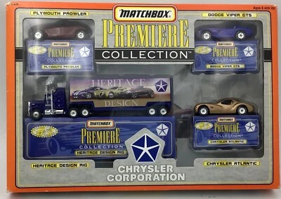 JUEGO DE 4 MATCHBOX PREMIERE COLLECTION CHRYSLER CORPORATION COMO NUEVO EN CAJA 1997 Foto 1 de 3
