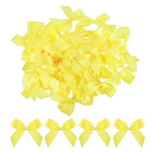 50Pcs Mini Ribbon Bow 2.5" Mini Fabric Satin Ribbon Flower Bows for Craft DIY... - Picture 1 of 7
