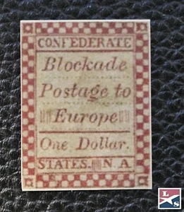 L/S CSA Confederate Blockade Forgery Type 4B4 Red S.A. Taylor LOT 1c - Picture 1 of 1
